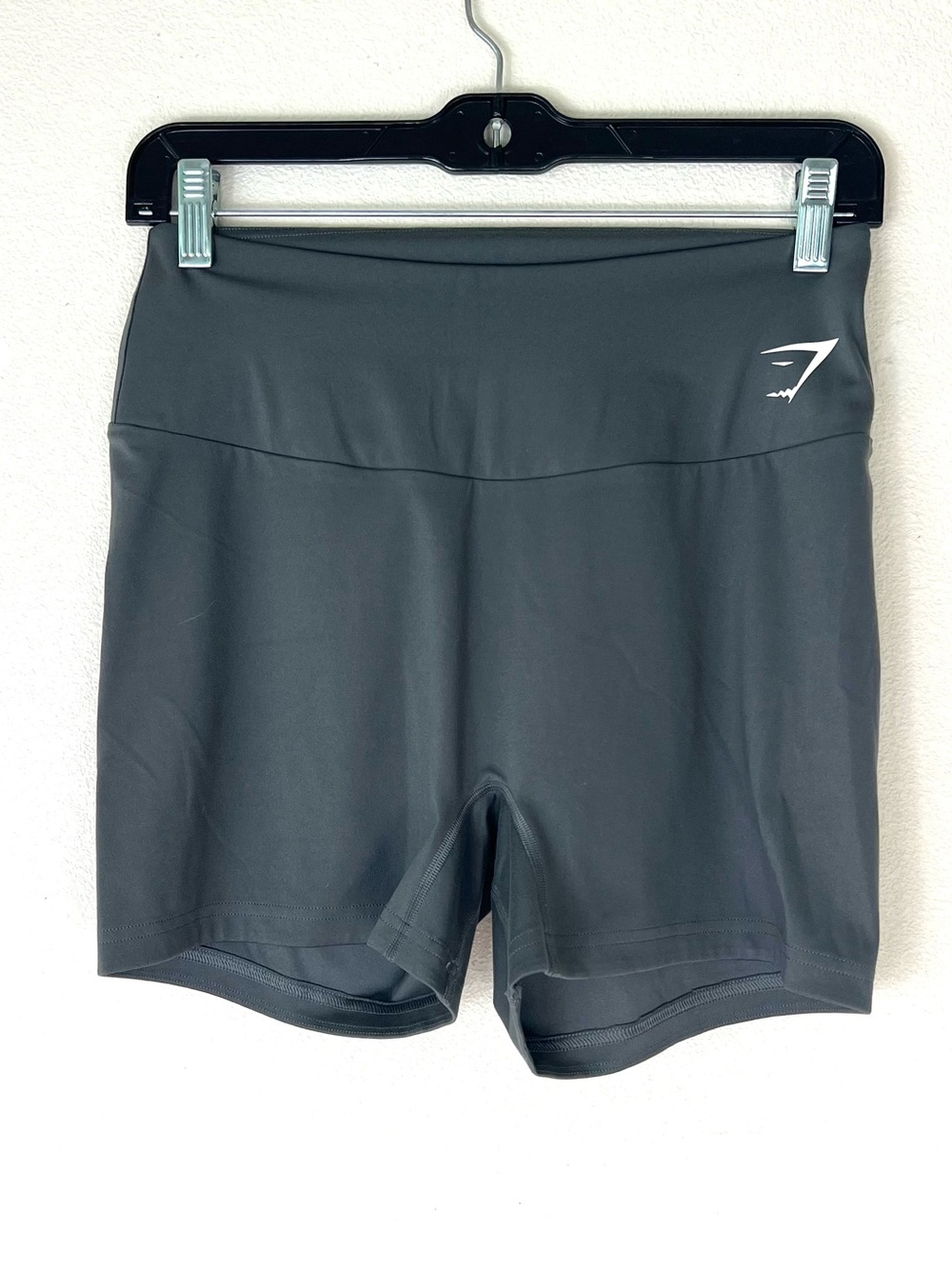 Gymshark High-Waisted Short Gray Training Bike Shorts Size Large